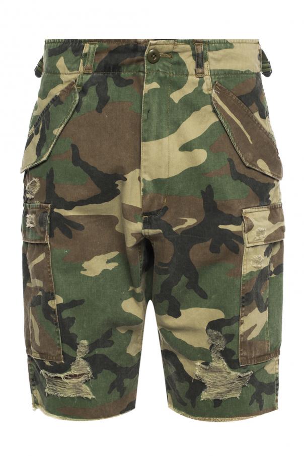 Green Shorts with holes R13 Vitkac France